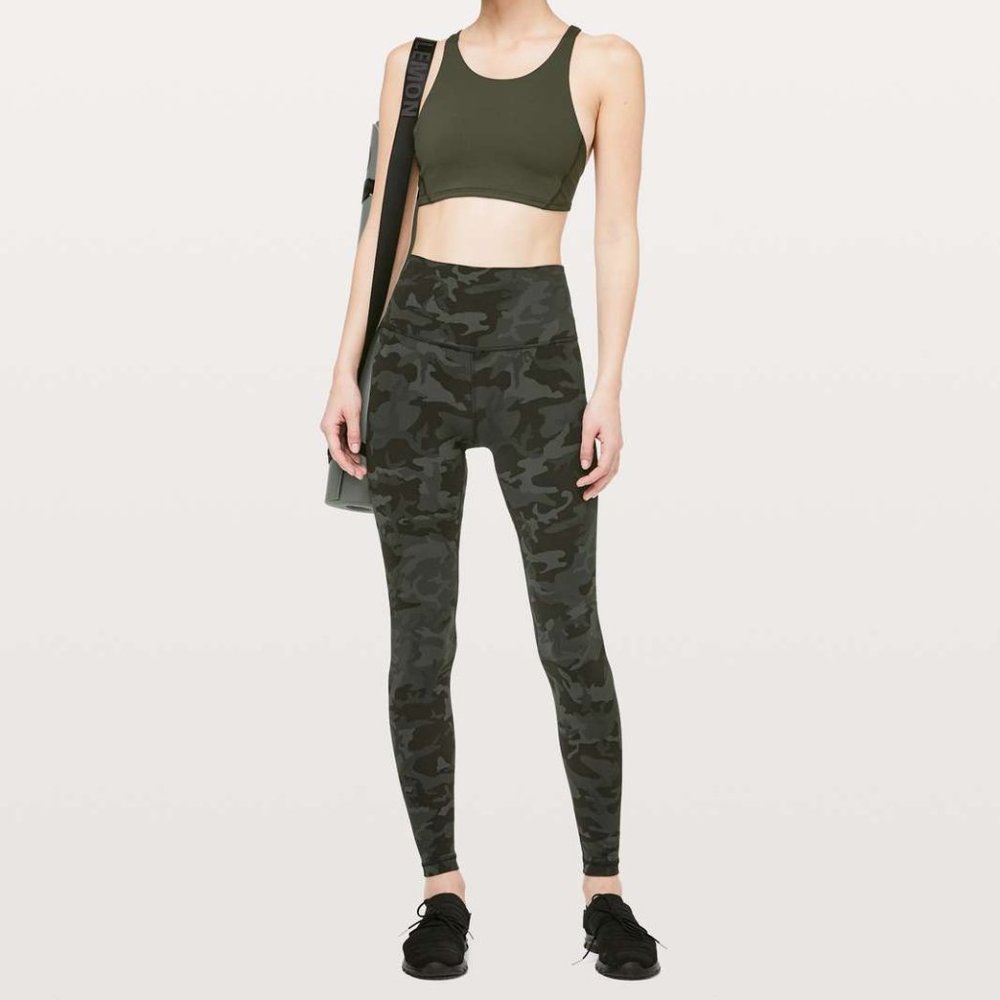 Lululemon Align Pant *Full Length 28" - Incognito Camo Multi Gator Green
